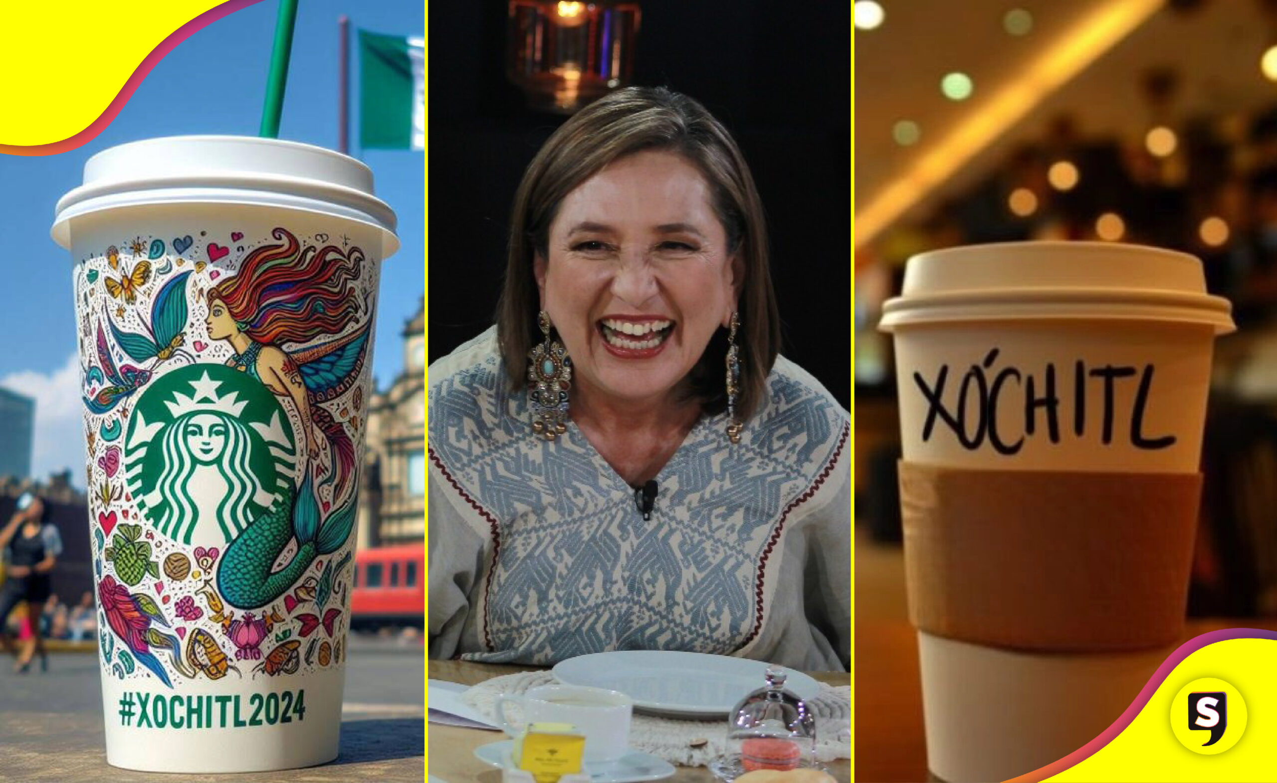 ¡Ni Te Topan! Starbucks Se Deslinda De Vasos Con Nombre De Xóchitl Gálvez