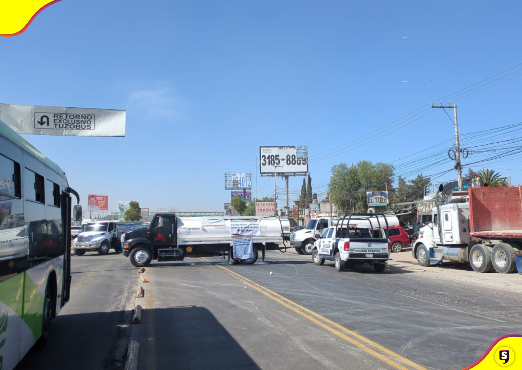 Piperos bloqueo Pachuca