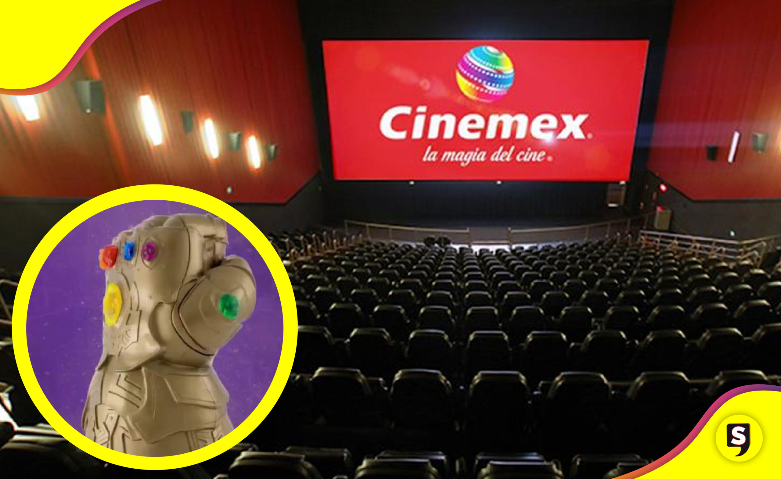 Cinemex palomera del guantelete del infinito