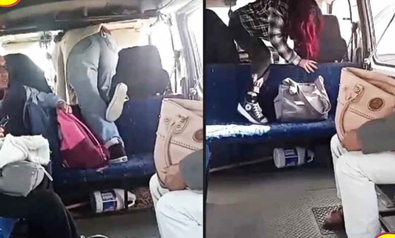 Pasajeros combi Pachuca