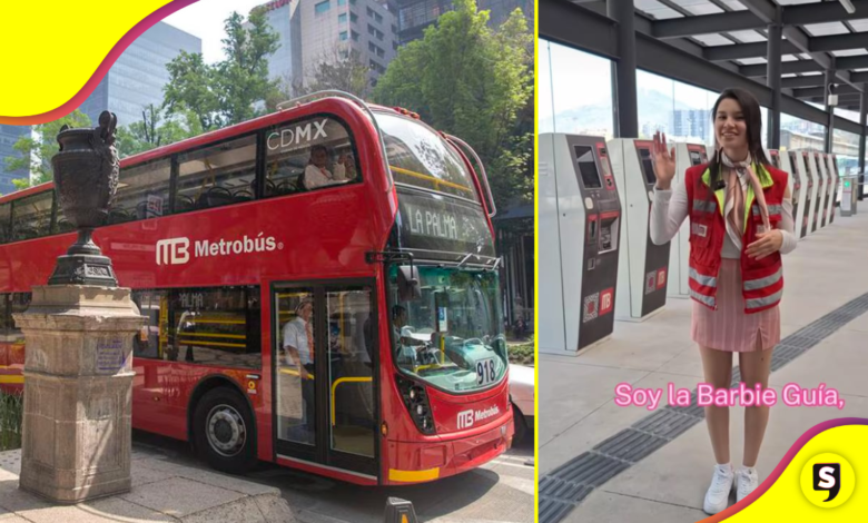 ¡Muy chic! La Barbie guía mexicana te explica cómo usar el Metrobús.