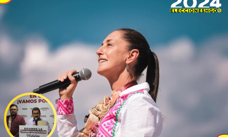 Claudia Sheinbaum abril Hidalgo