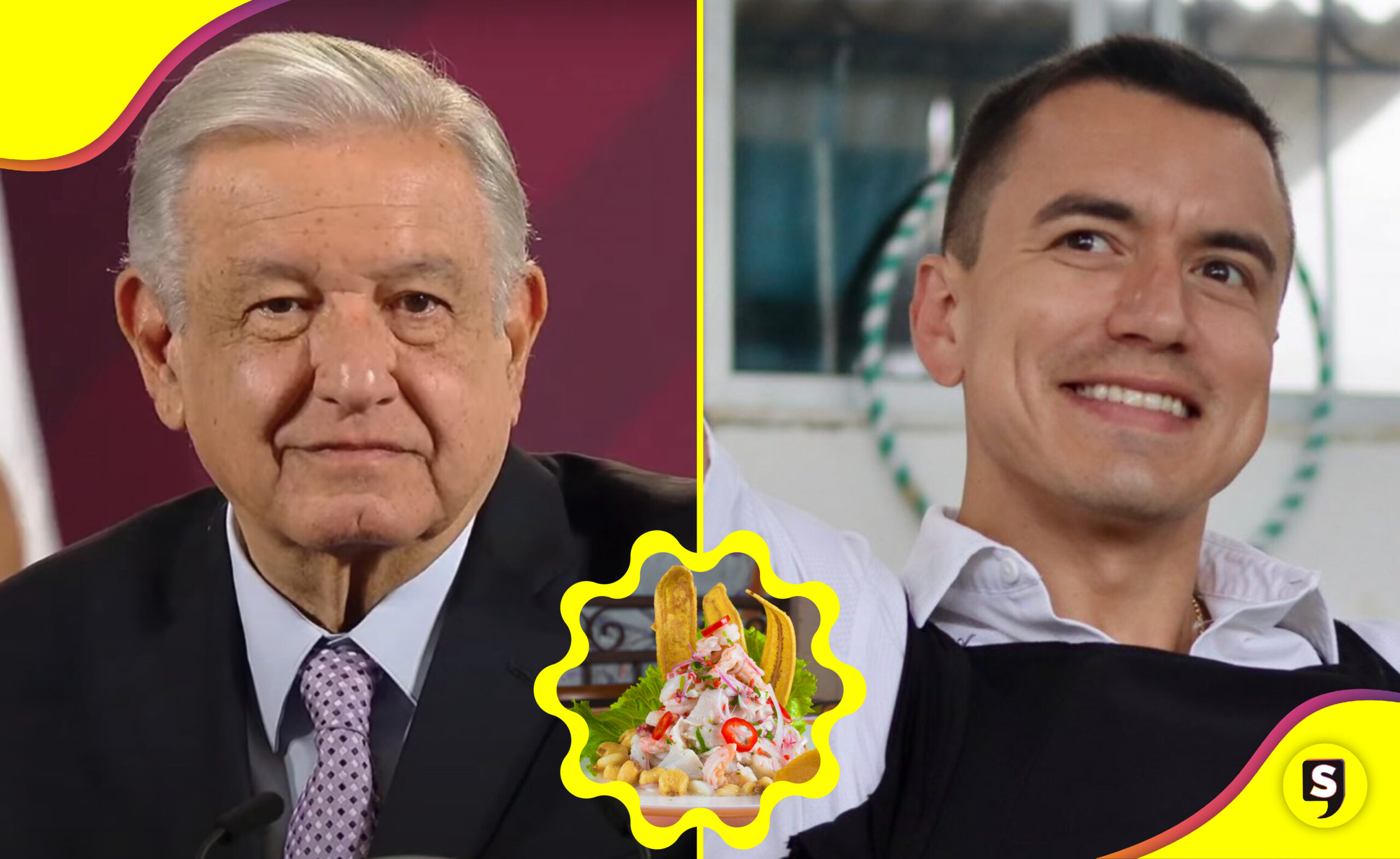 Daniel Noboa AMLO ceviche