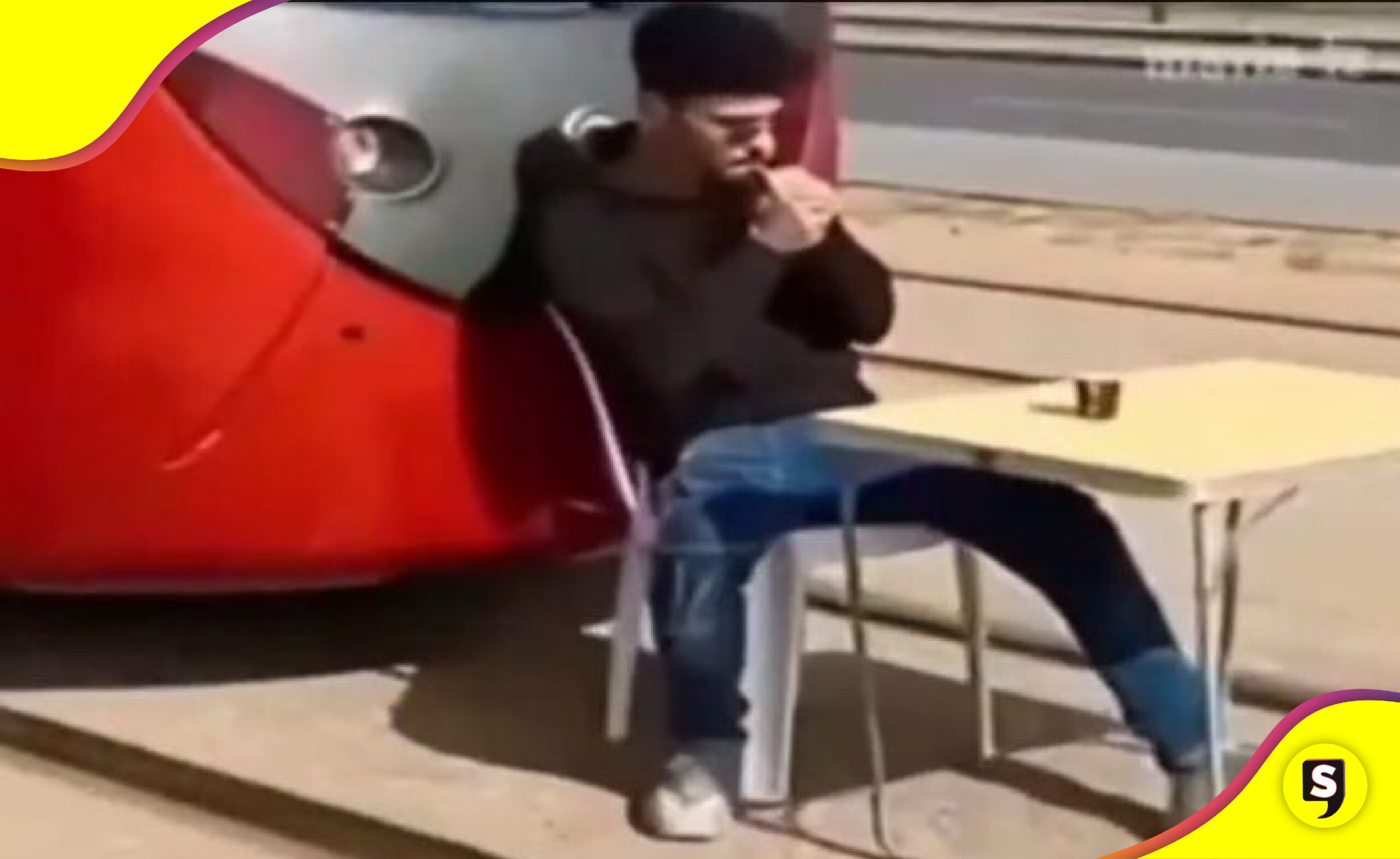 Tiktoker prisión fumar tren