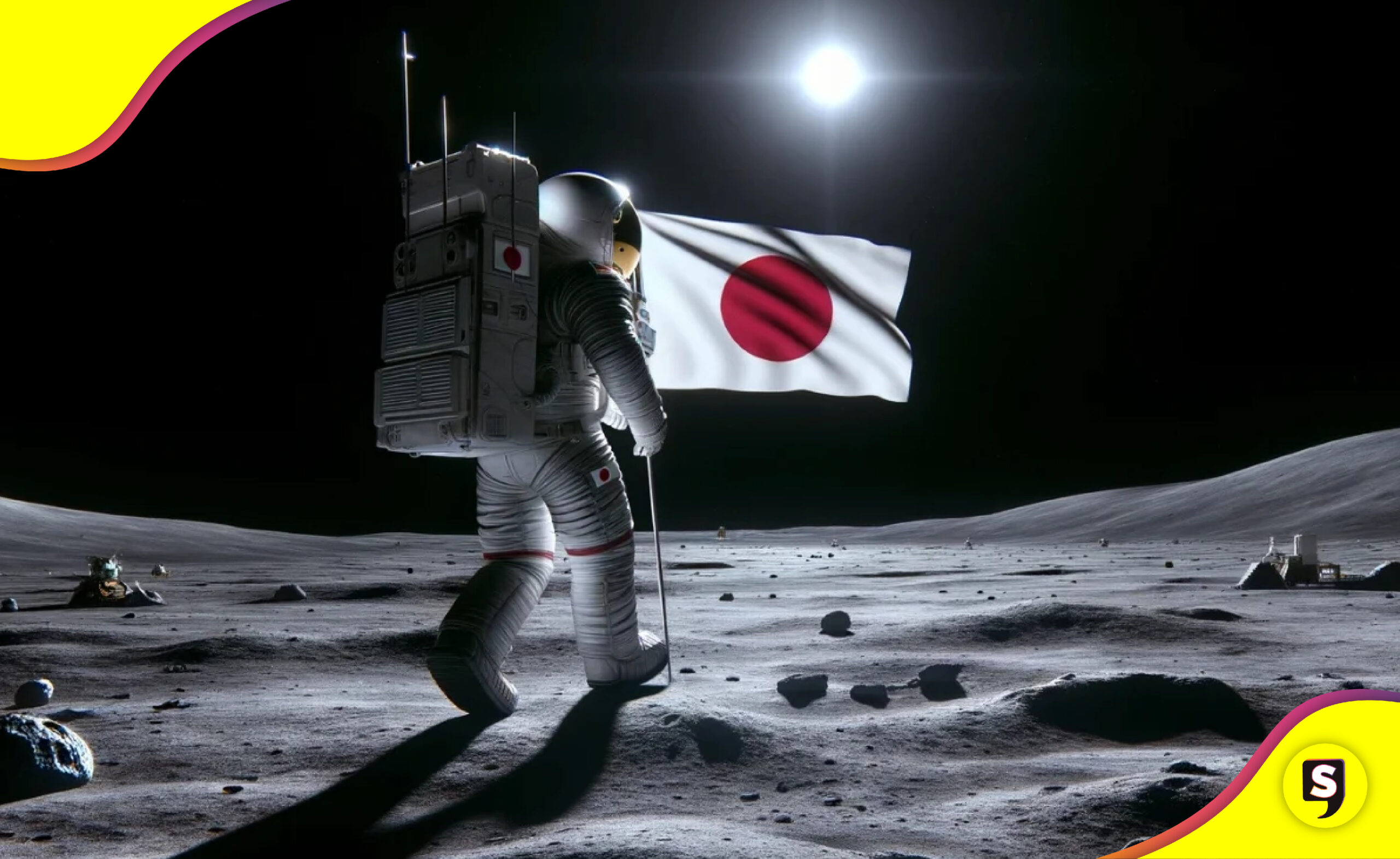 Japón astronauta Luna