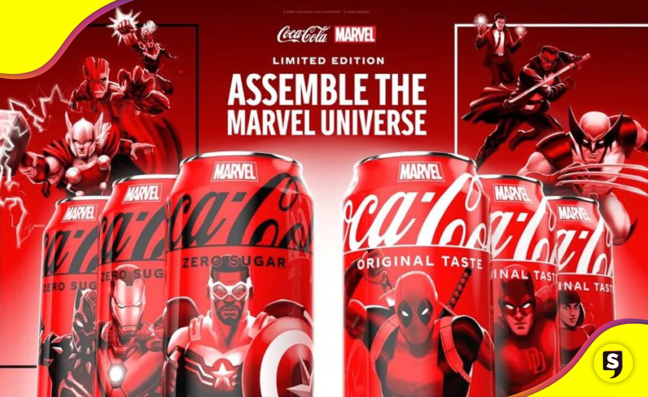 Coca-Cola y Marvel latas