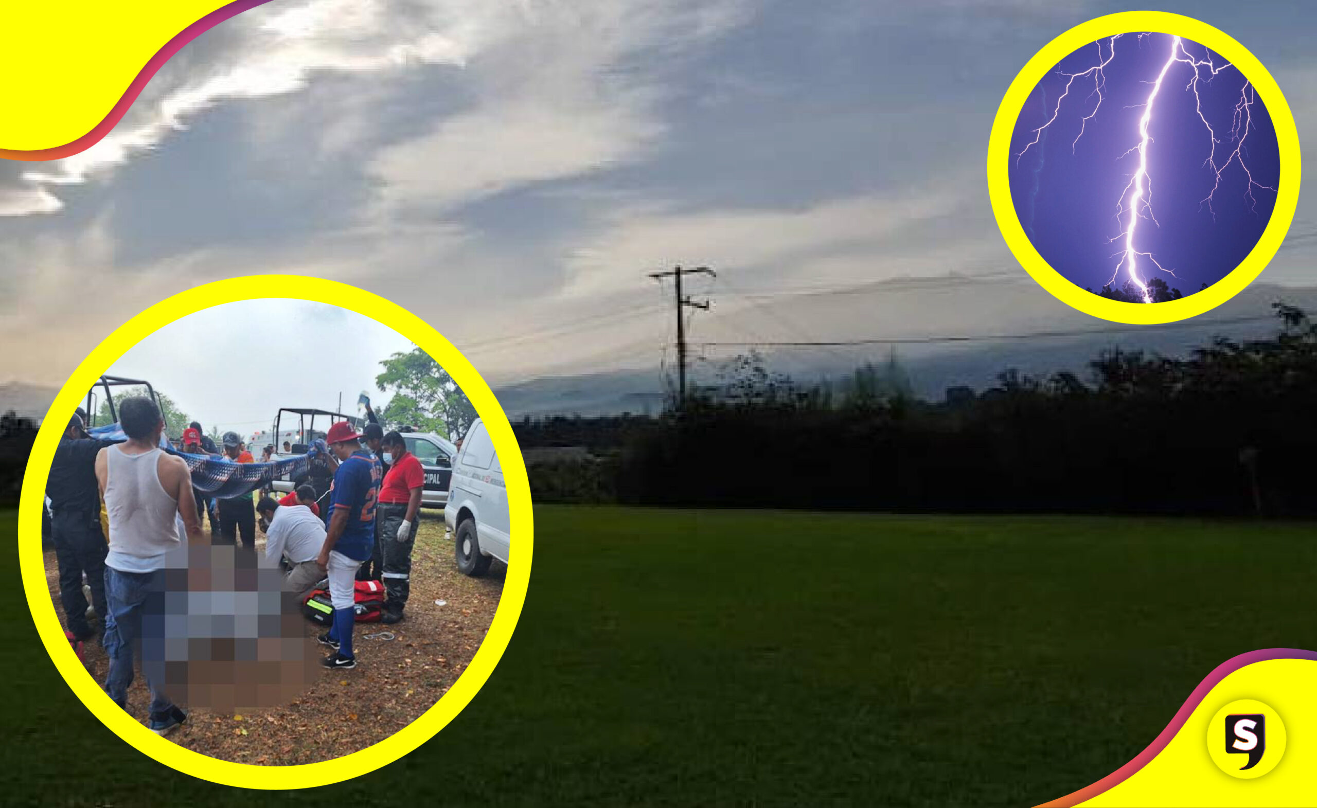 muerto rayo en Coatepec Veracruz
