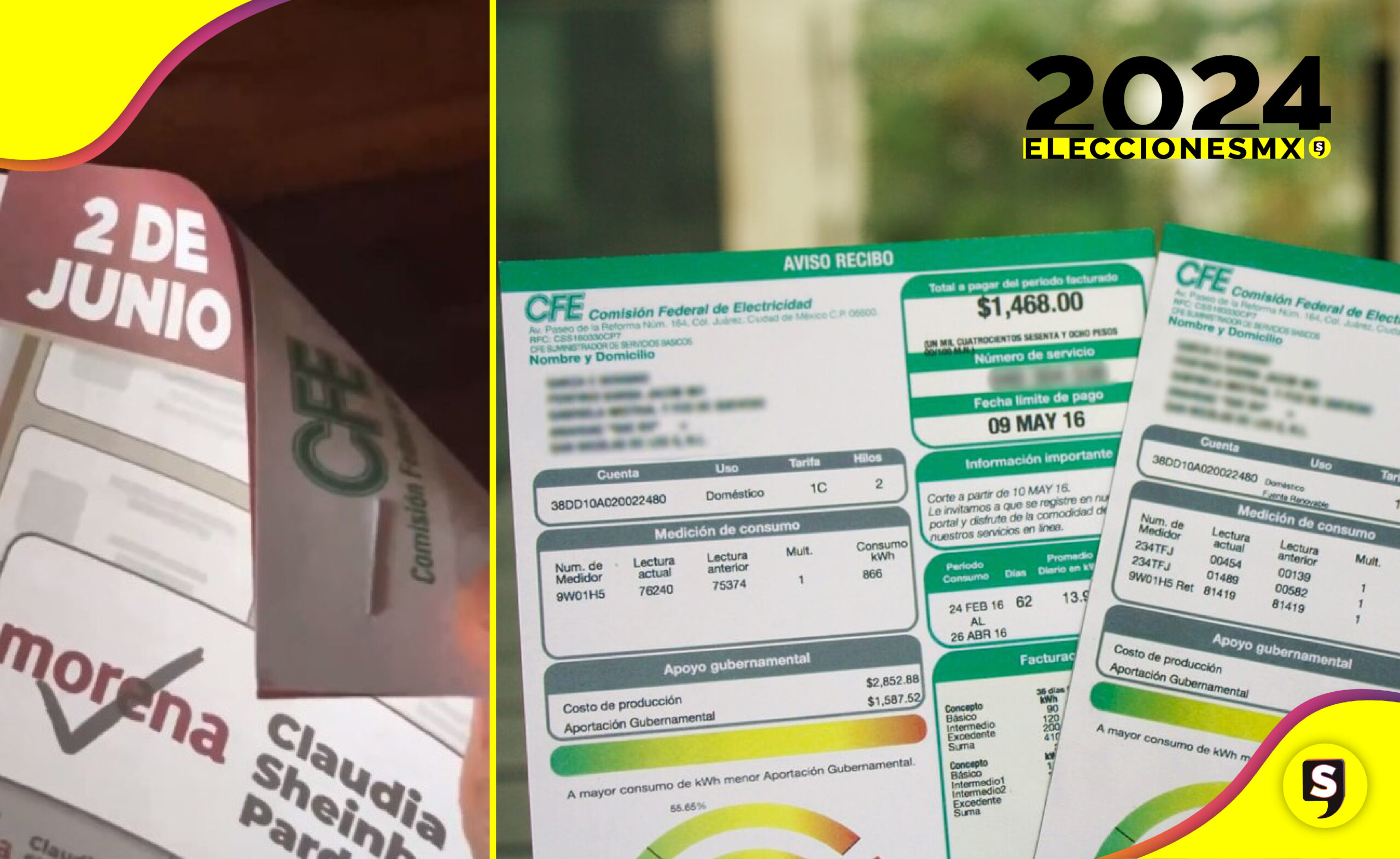 CFE propaganda de Morena