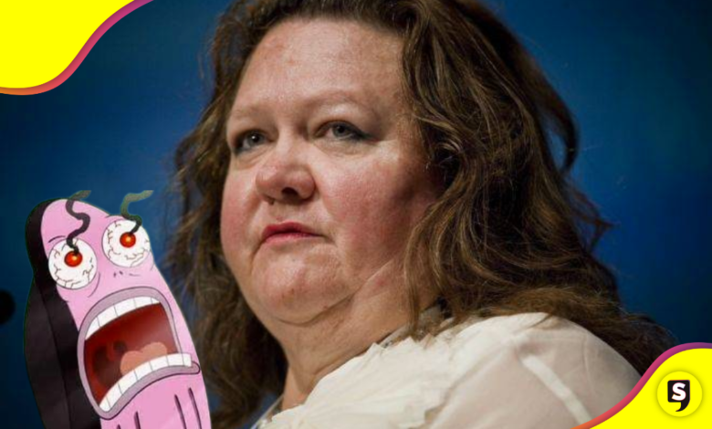 ¡Mis ojos! La horrible pintura de la mujer más rica de Australia.