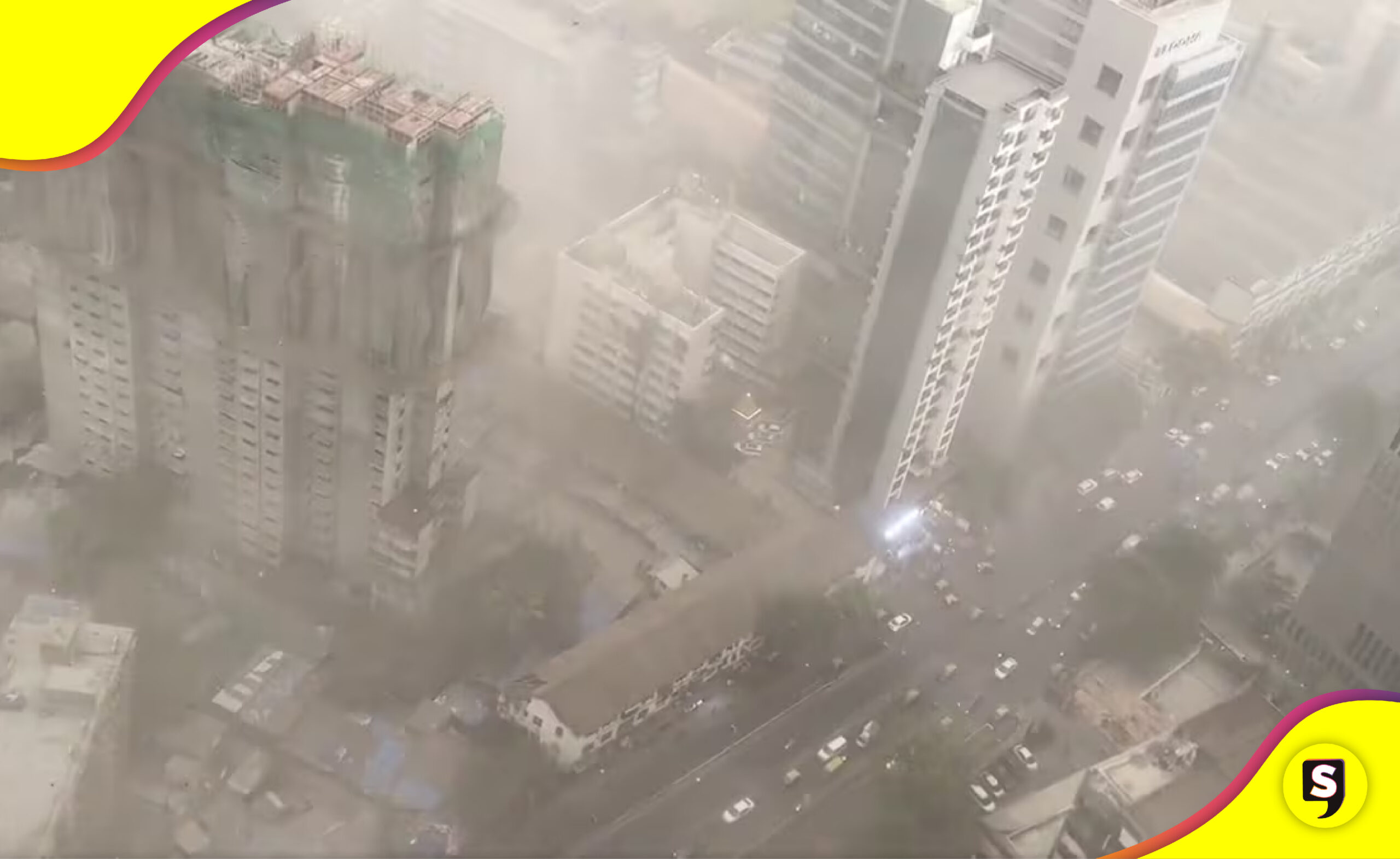 tormenta de arena en Bombay India