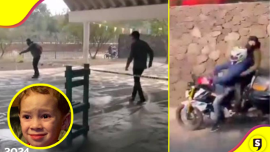 ¡Chequen esto! Motociclistas intentan robar boletas y el karma les llega al instante.