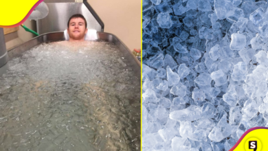 ¡Una locura! Baños en hielo, más que una tendencia.