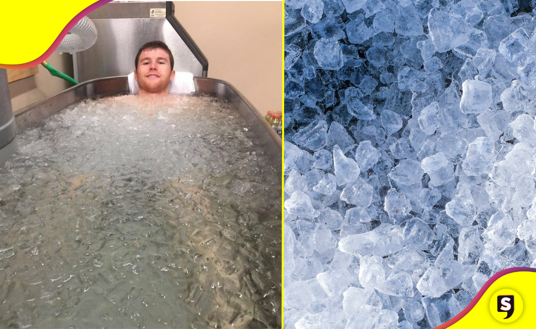 ¡Una locura! Baños en hielo, más que una tendencia.