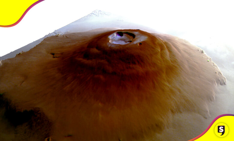 Hielo Marte volcanes