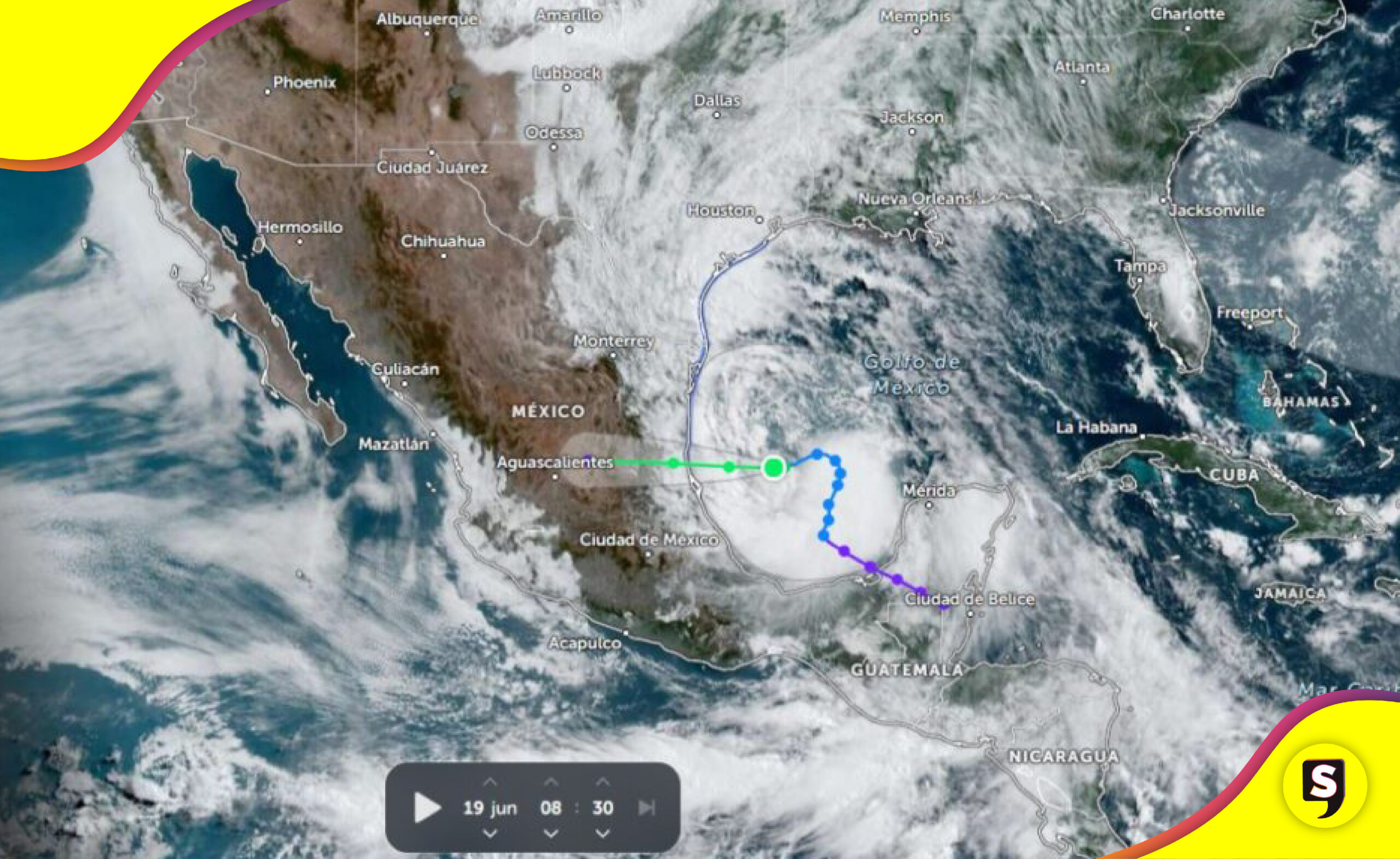 Plan Marina tormenta Alberto