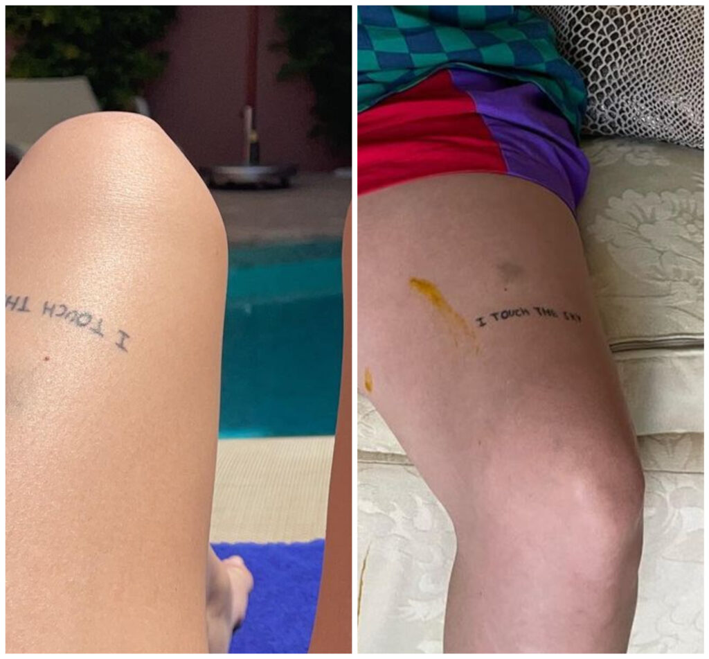 Celebridades tatuaron pareja