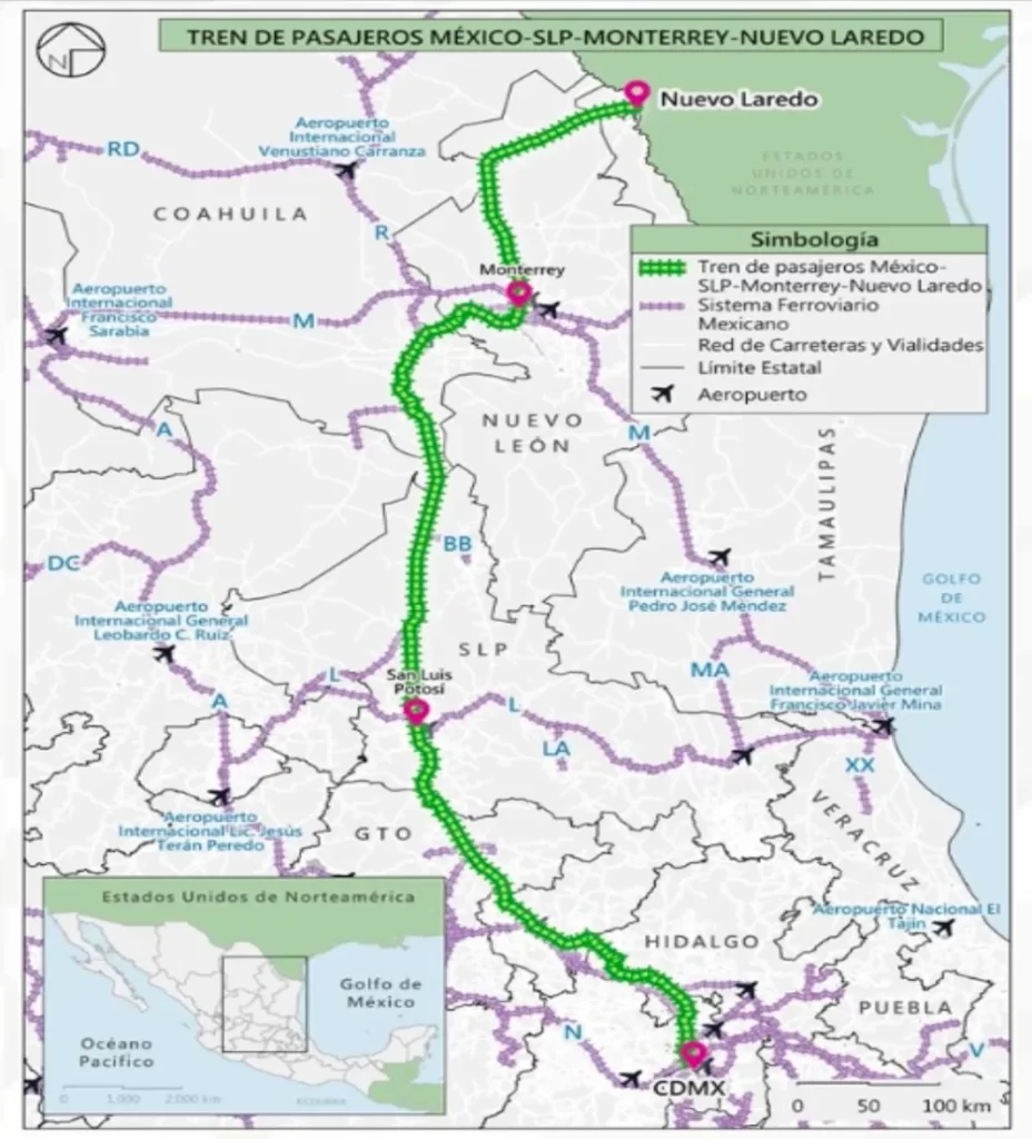 3 rutas de trenes Sheinbaum