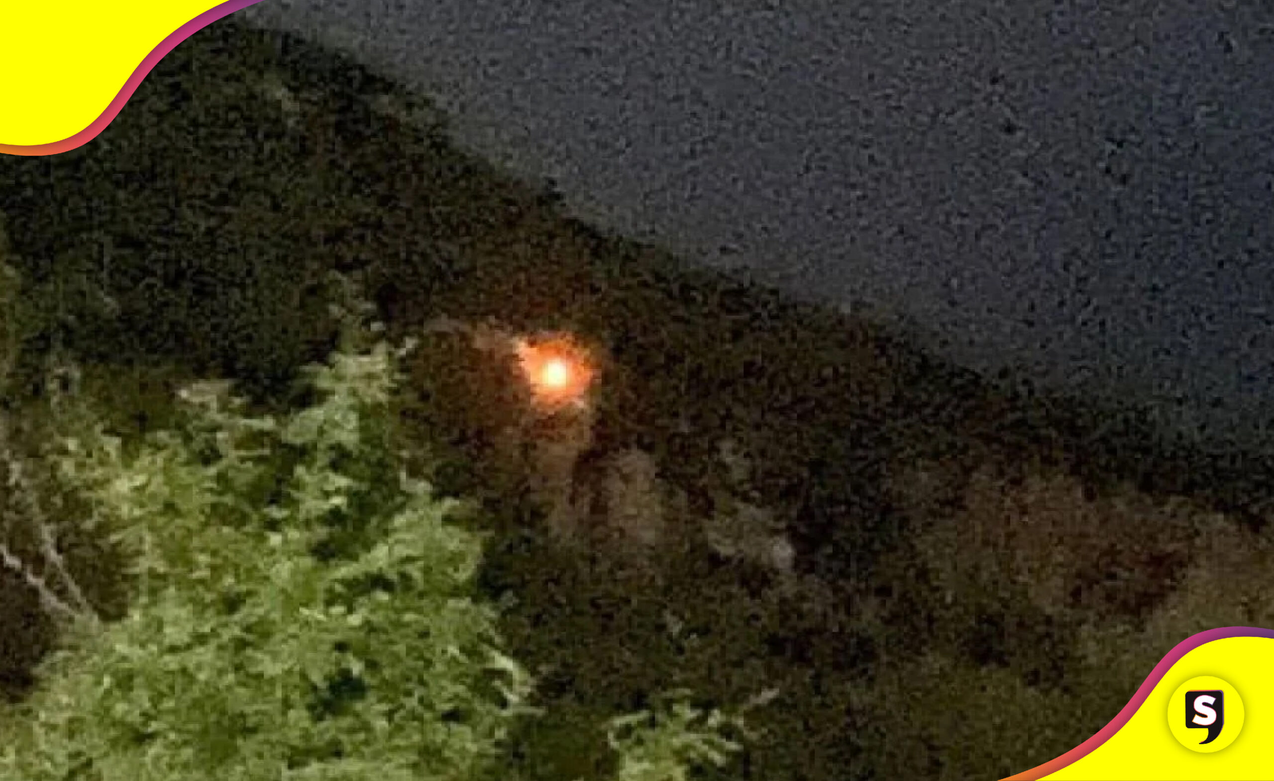 bolas de fuego en cerro de Guanajuato