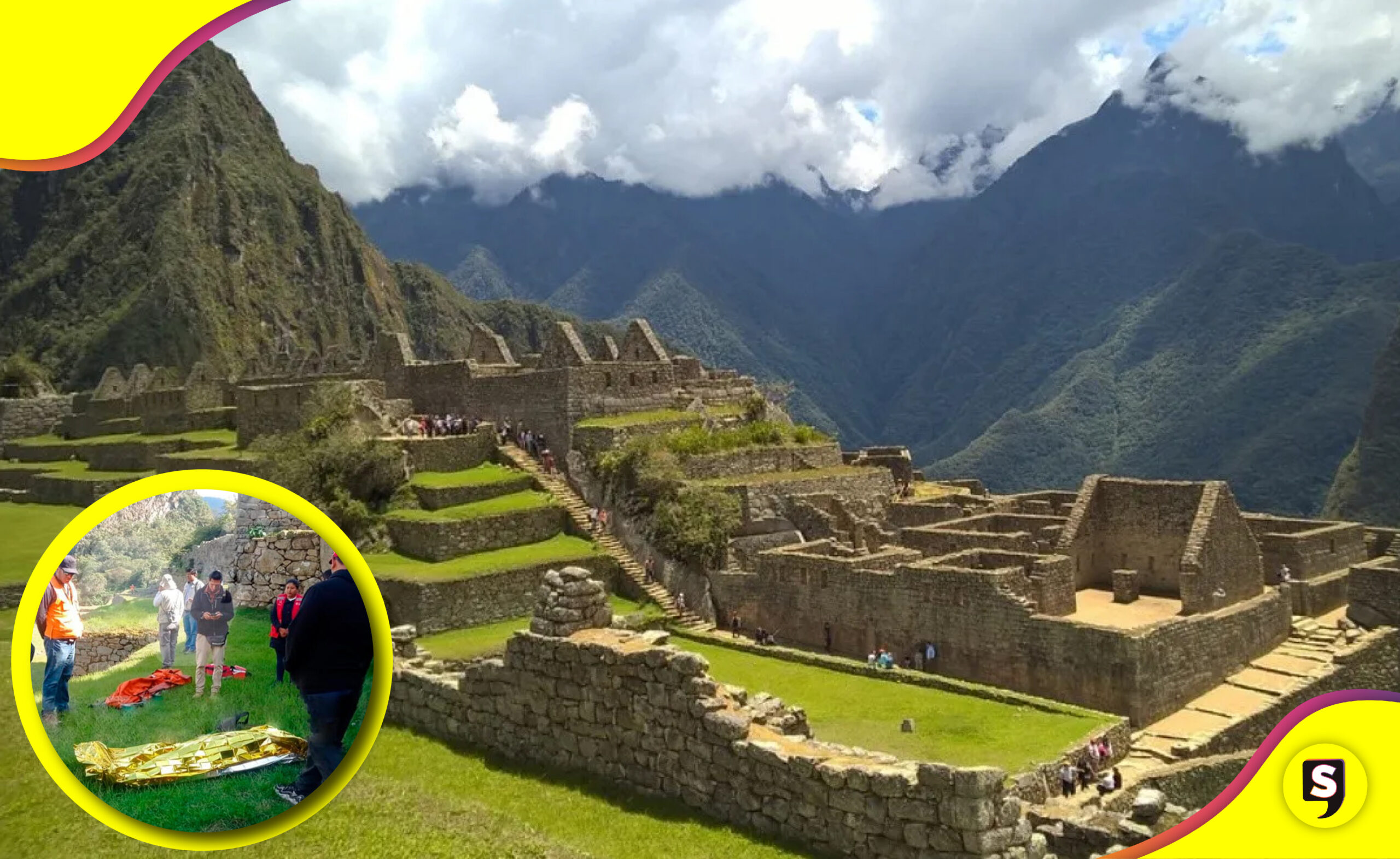 selfie mexicano Machu Picchu