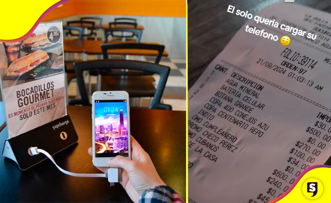 ¿Fue real? Le cobran 500 pesos por cargar su celular.