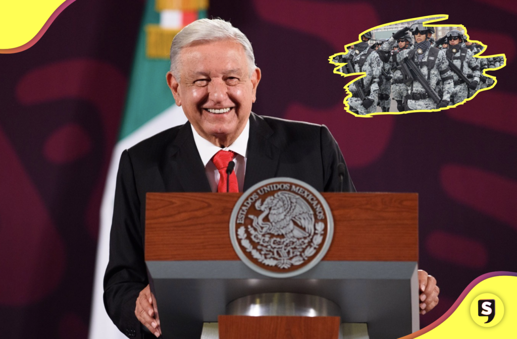 AMLO celebra aprobación de la reforma a la Guardia Nacional