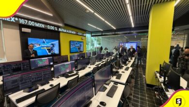 Financial trading room