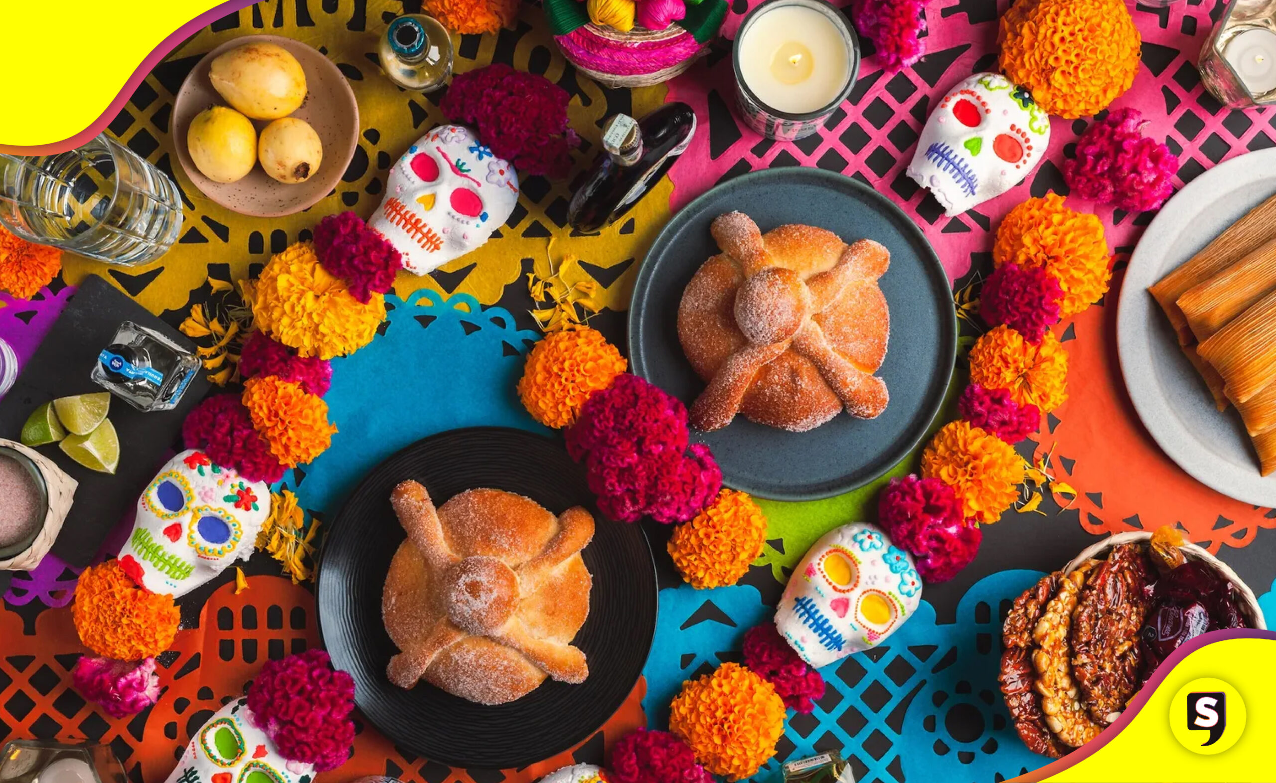 agua en la ofrenda de Día de Muertos