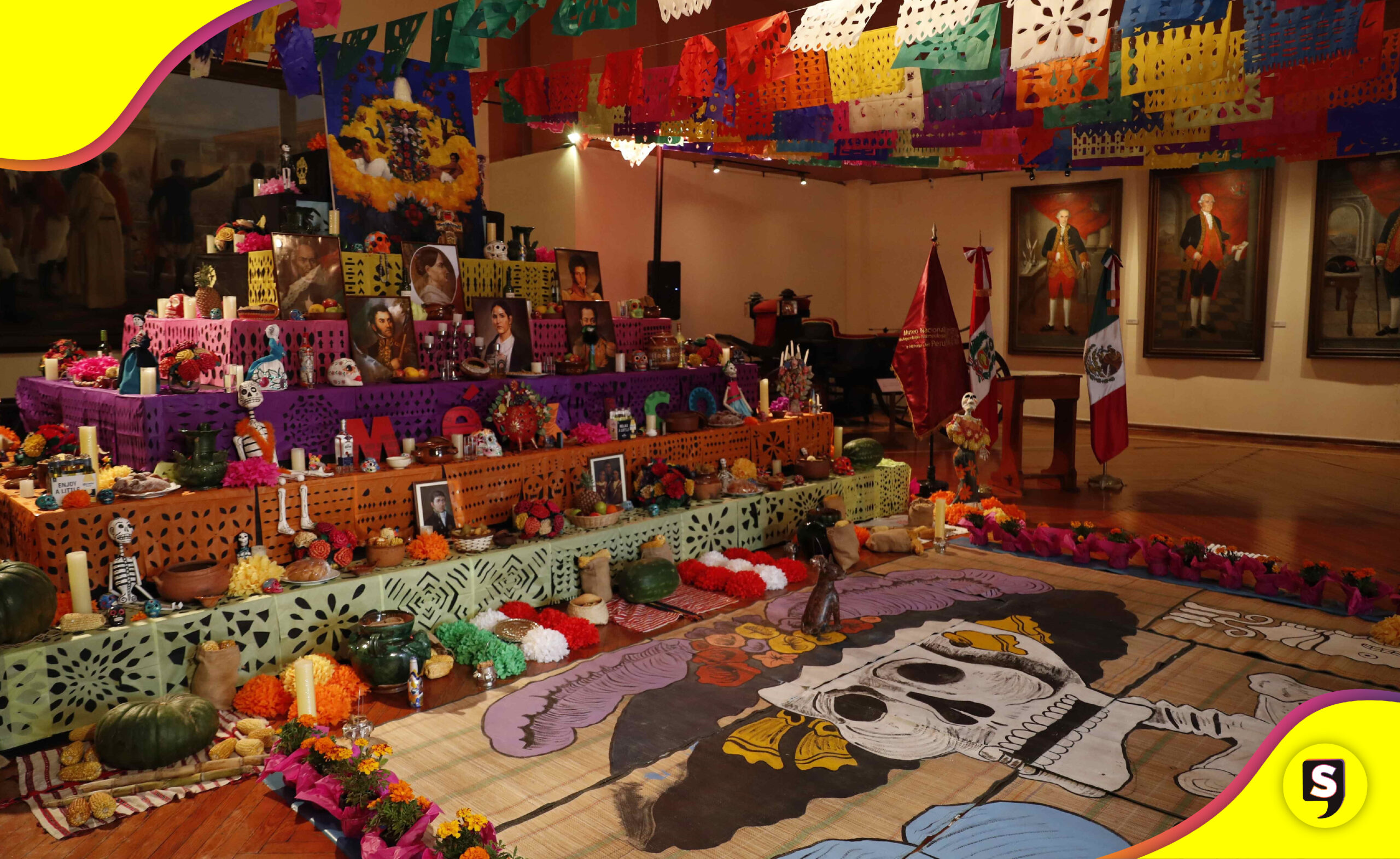 altar de muertos de 7 niveles
