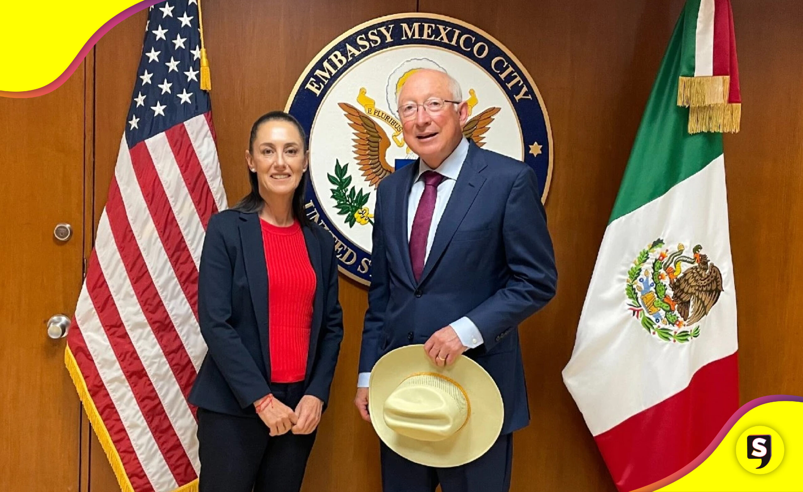 Embajador EUA Sheinbaum seguridad