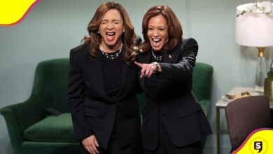 sketch de kamala Harris Saturday