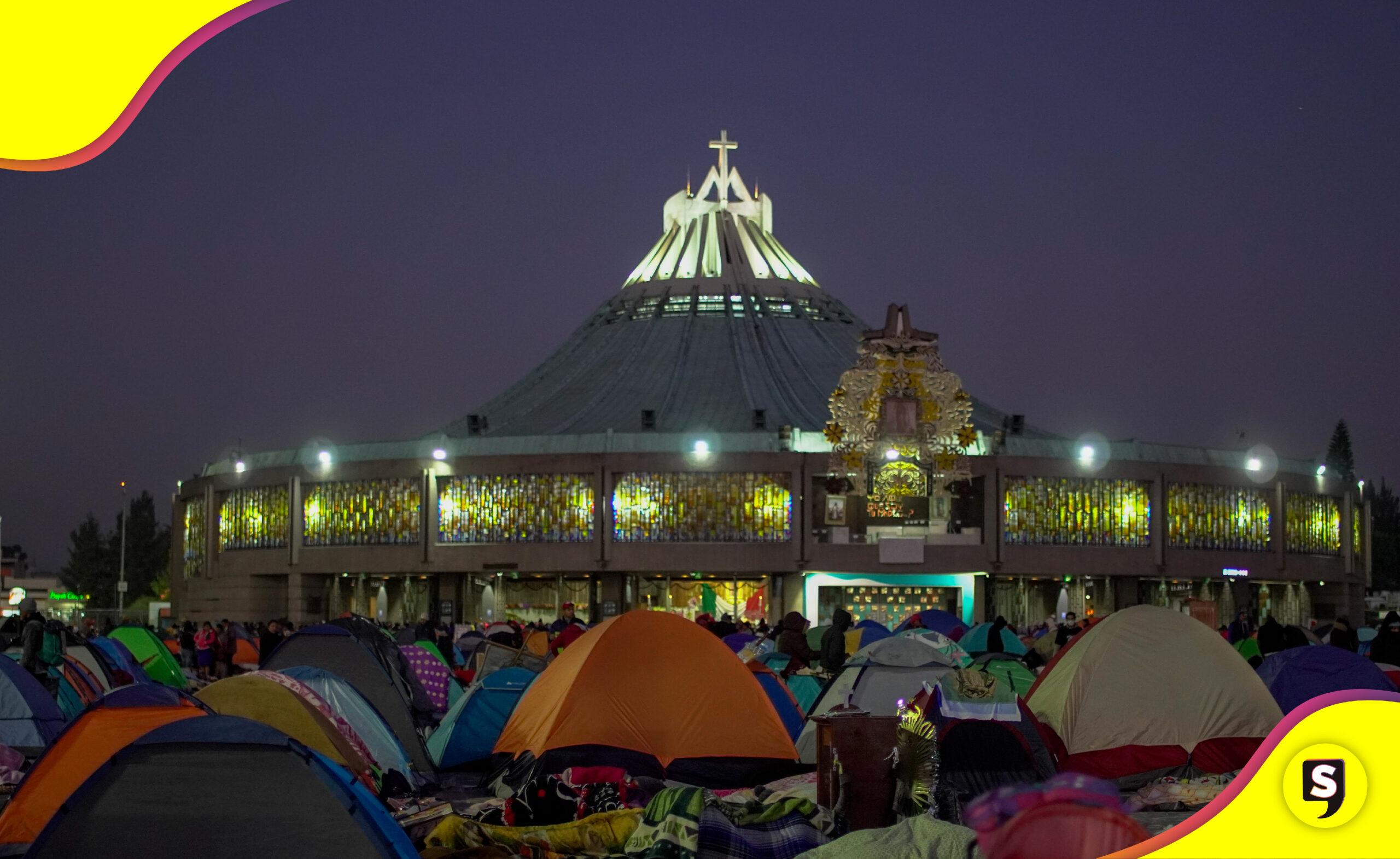 Peregrinos fantasma Basílica de Guadalupe