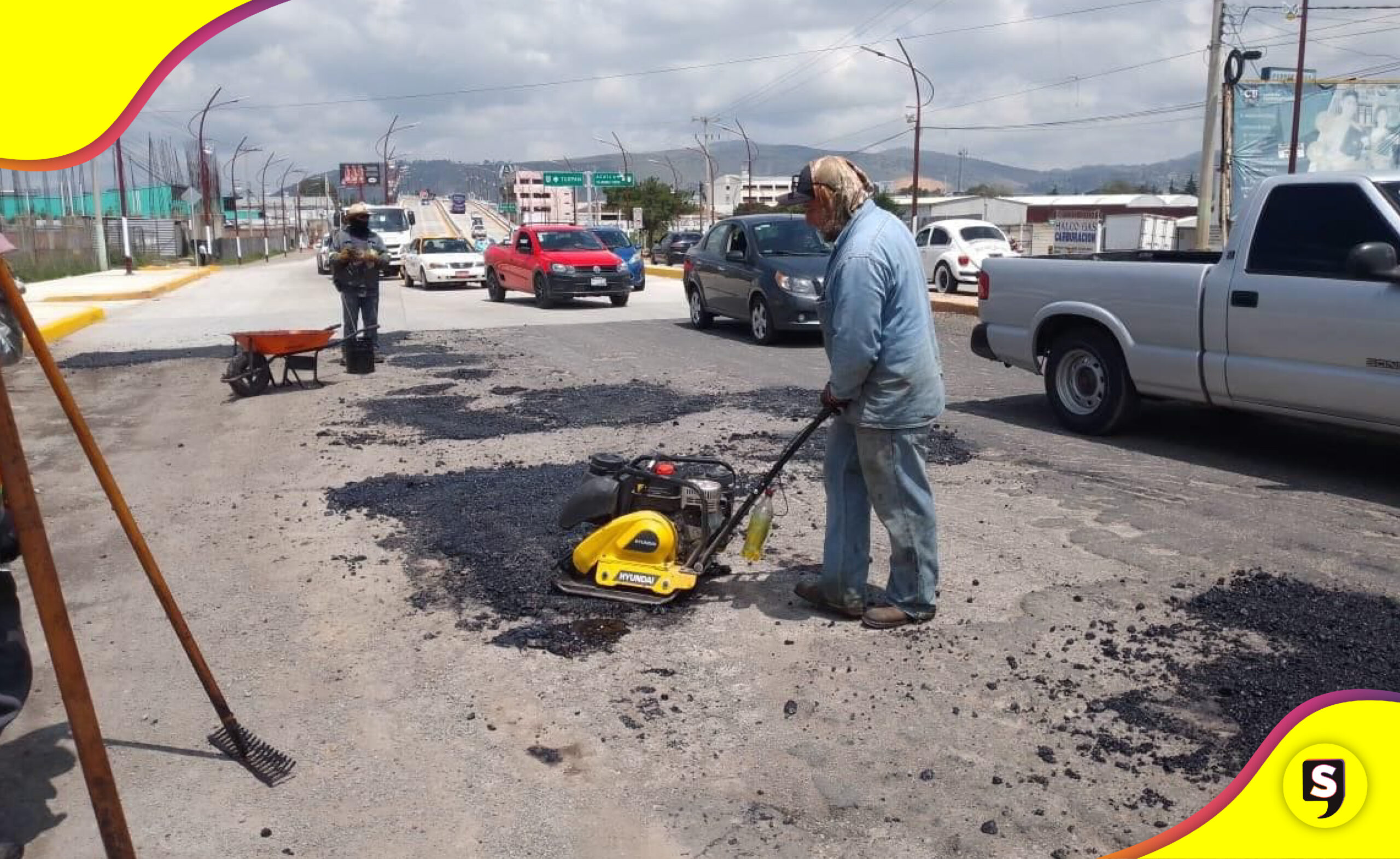 jornada de bacheo en Tulancingo