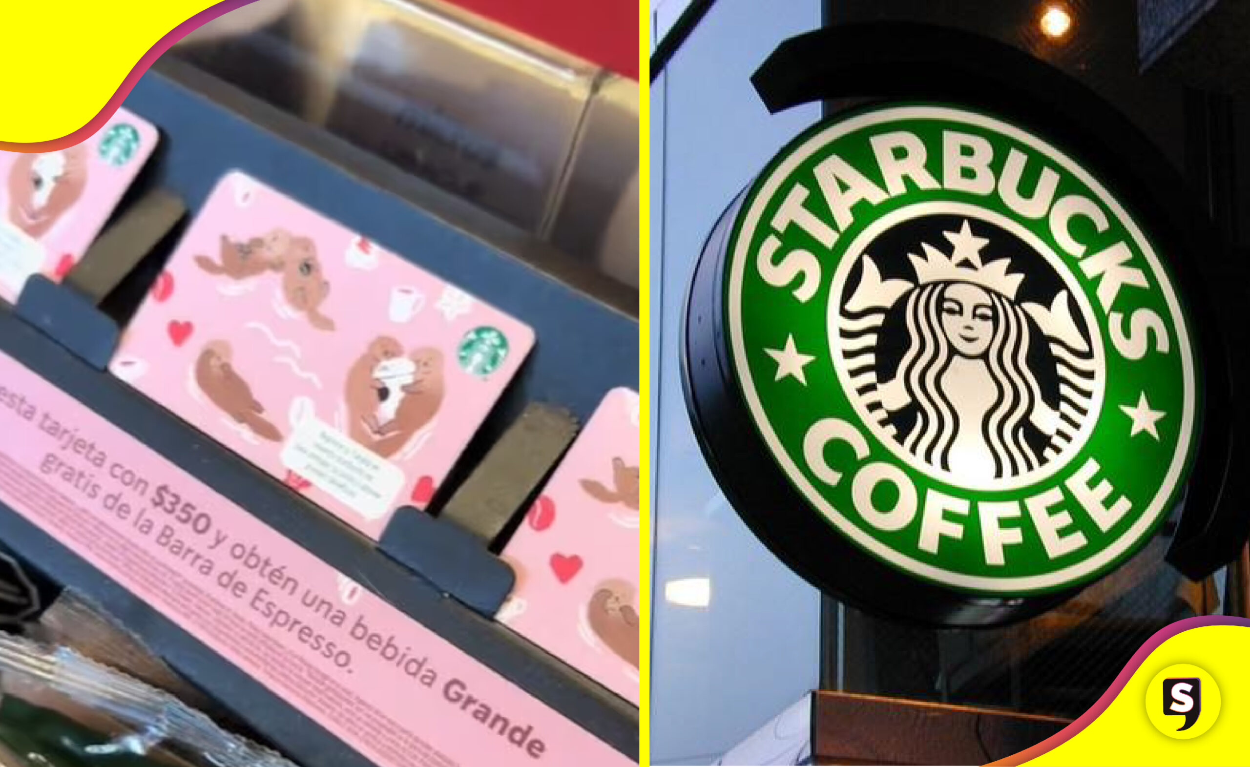tarjeta de Starbucks de San Valentín