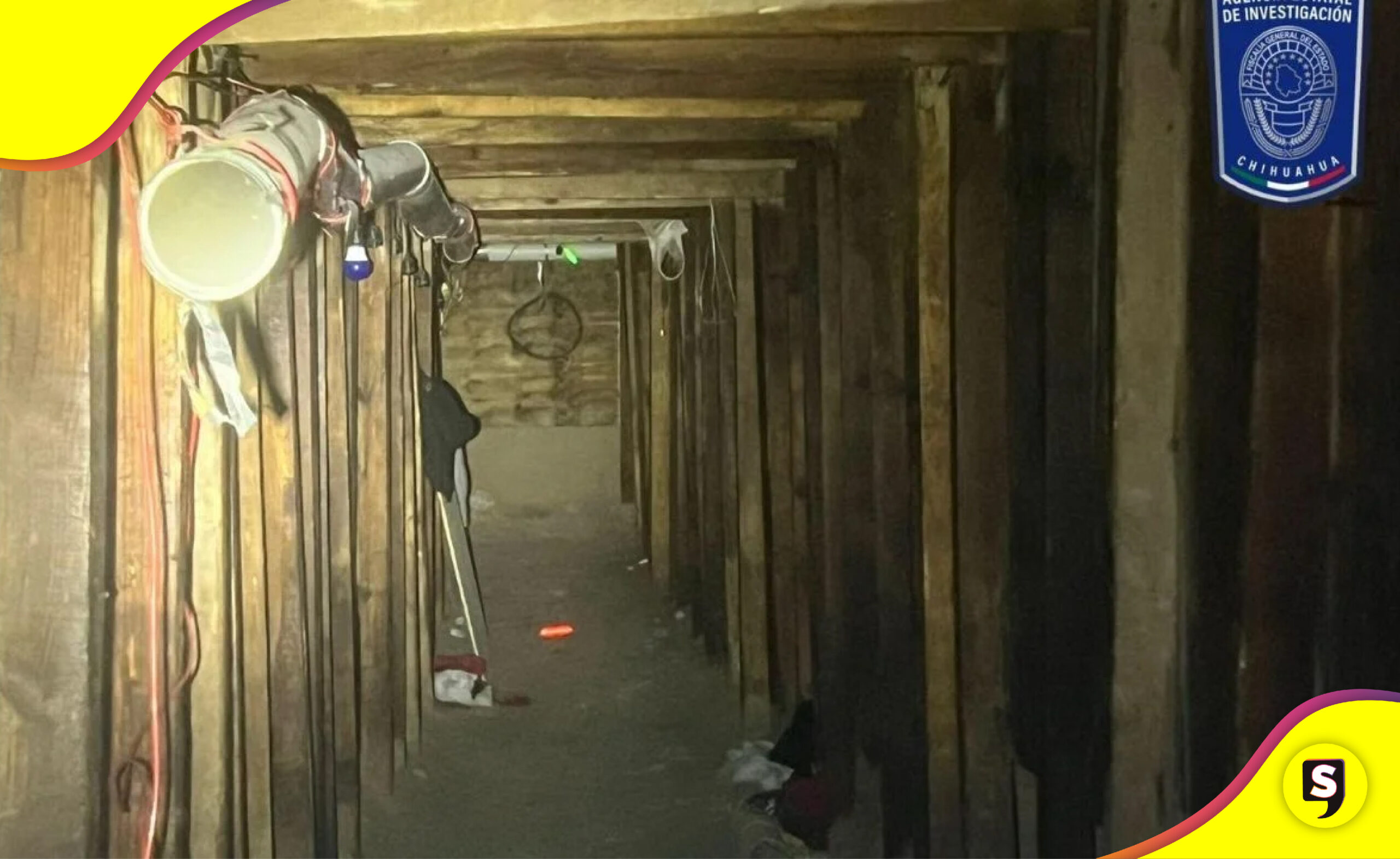 túnel Chihuahua con Texas