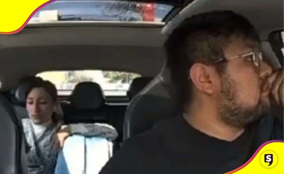 mujer amenaza conductor de Uber