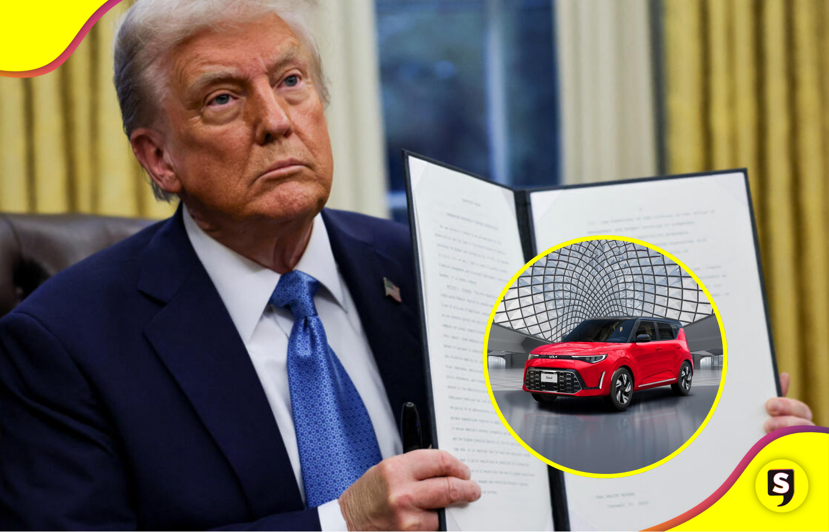 Trump anuncia aranceles del 25% a autos importados, buscando reactivar la producción nacional