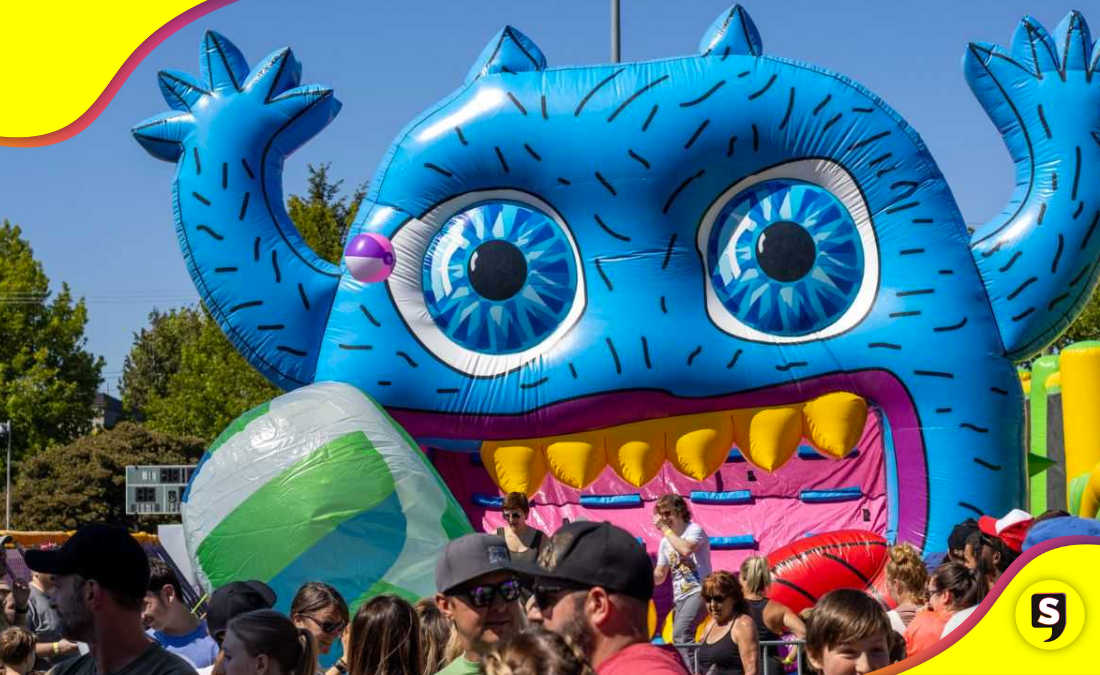 Brinca en este gran monstruo, el inflable más grande del mundo.