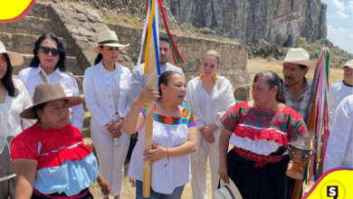 Lorena García reforzó su compromiso con las tradiciones indígenas y la cultura local de Huapalcalco.