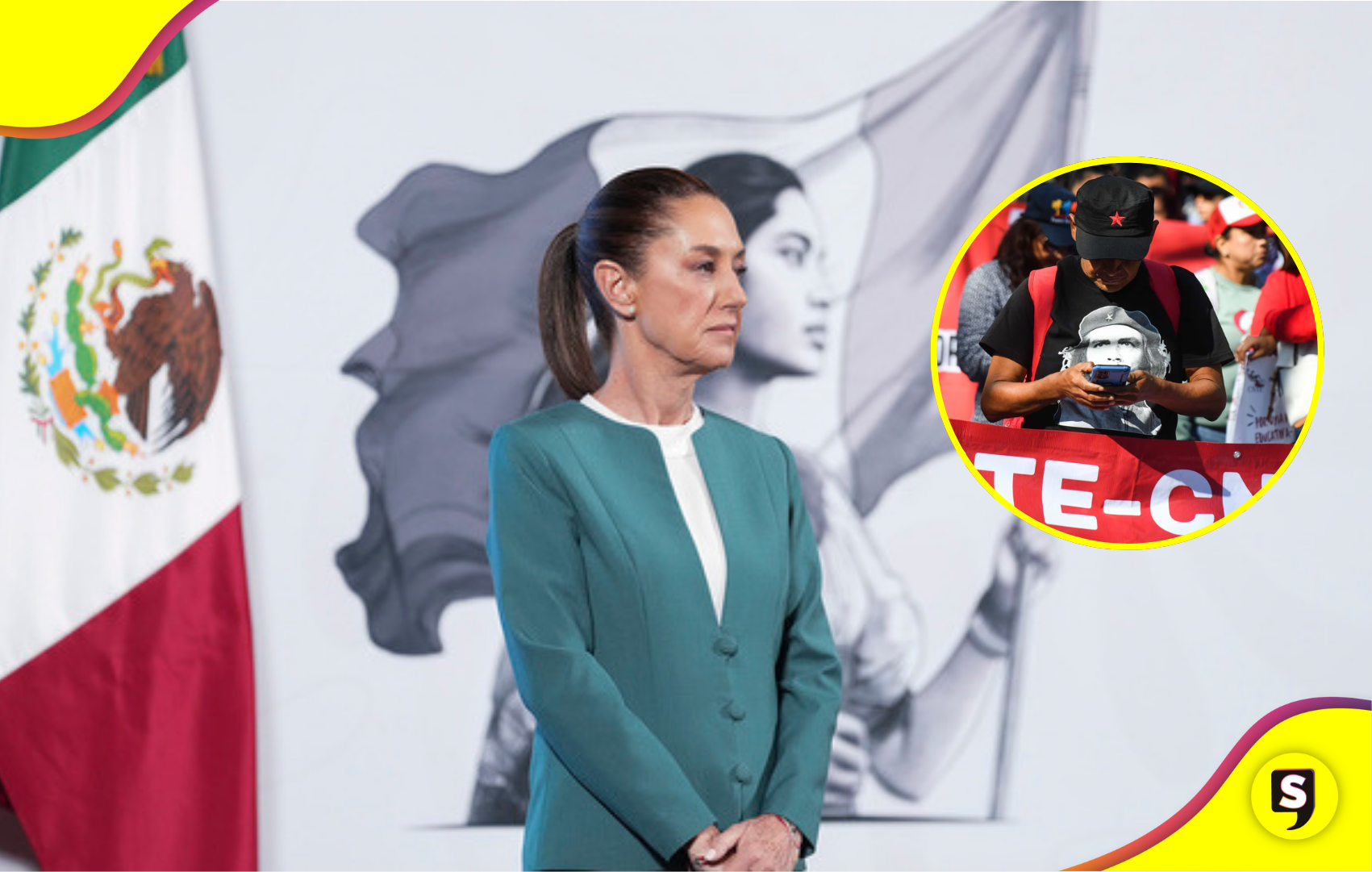 Claudia Sheinbaum propone congelar la edad de jubilación para maestros de la CNTE, una medida clave para atender sus demandas