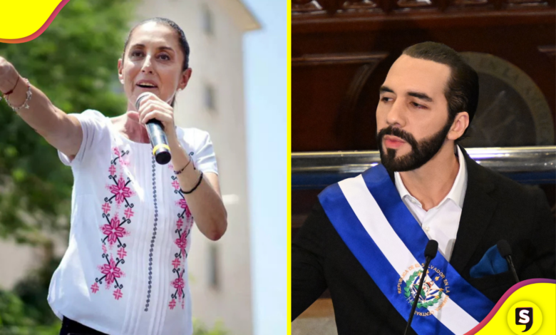 Sheinbaum responde a Nayib Bukele por críticas sobre delincuencia organizada