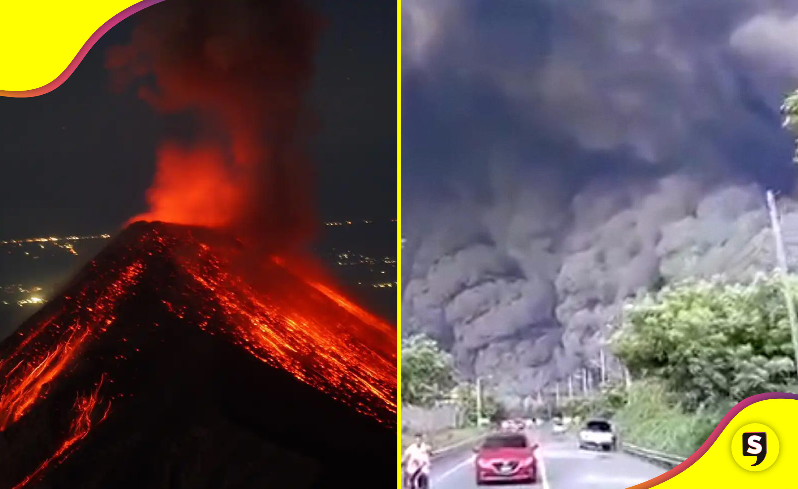 Volcán de Fuego en Guatemala