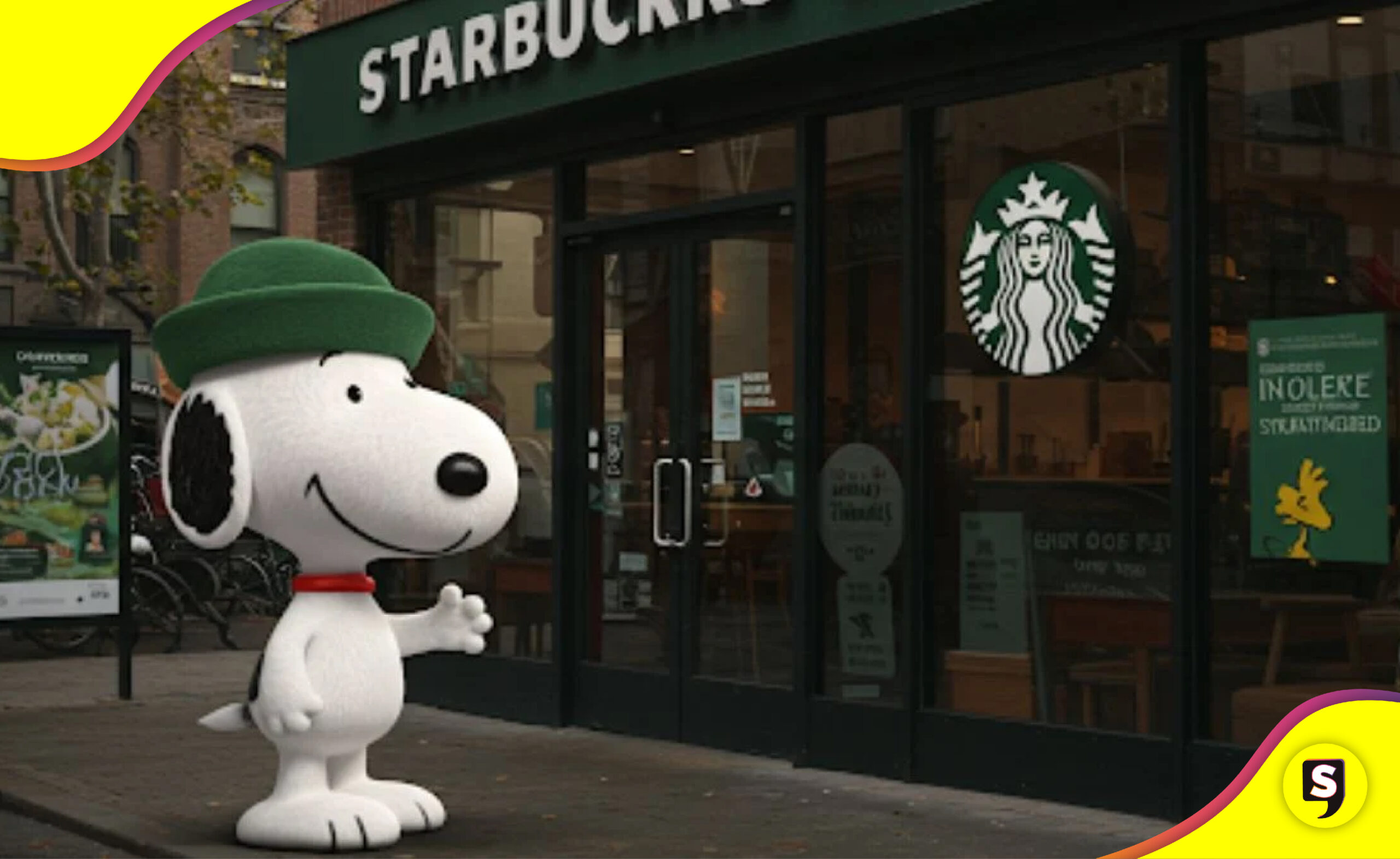 colaboración Starbucks y Snoopy