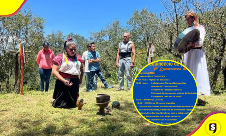 Recibe el equinoccio en Acaxochitlán con un ritual indígena