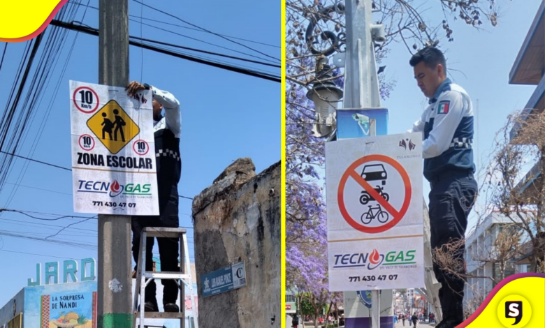 Refuerzan señalización vial y educación para mejorar la movilidad en Tulancingo