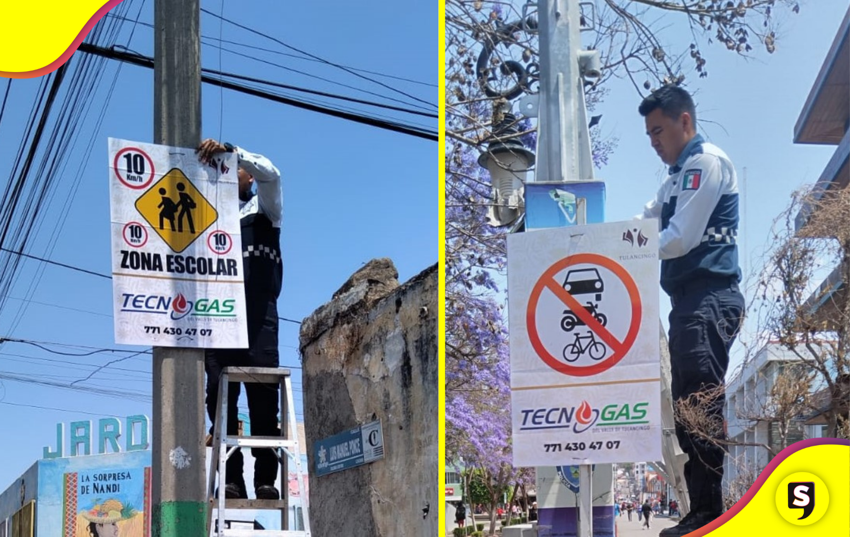 Refuerzan señalización vial y educación para mejorar la movilidad en Tulancingo