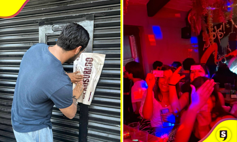 Autoridades clausuran bares de Tulancingo por vender alcohol a menores.