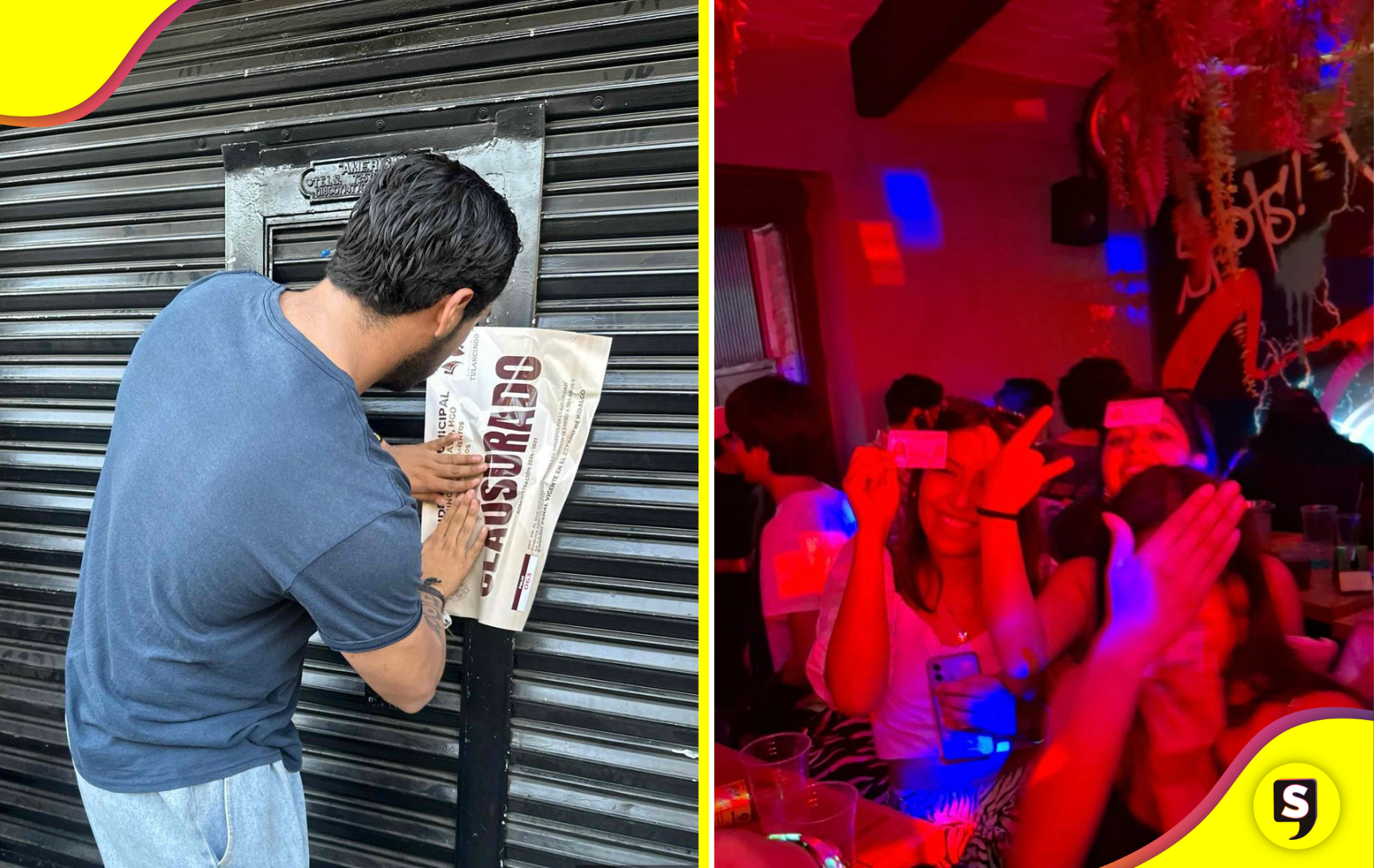 Autoridades clausuran bares de Tulancingo por vender alcohol a menores.