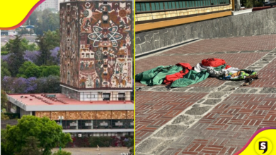 ¿Qué culpa tiene? Vandalizan la UNAM y queman la bandera de México.