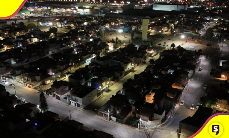 Pachuca moderniza su alumbrado público con luces LED en Geovillas