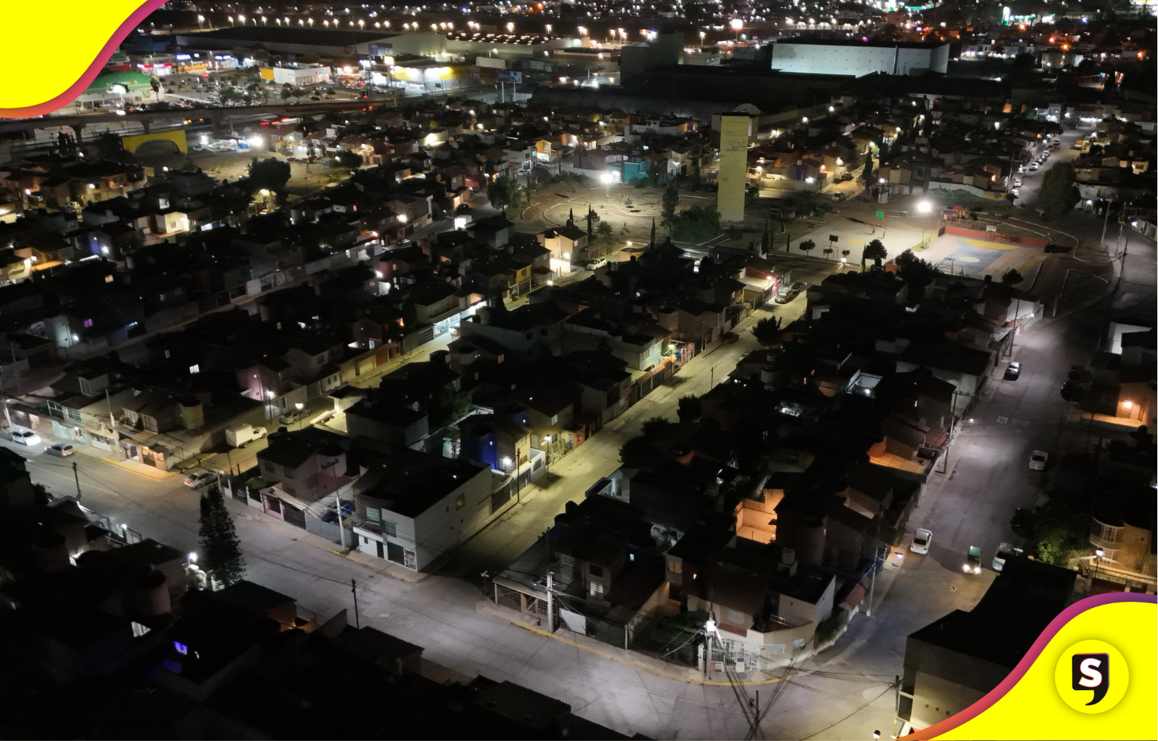 Pachuca moderniza su alumbrado público con luces LED en Geovillas